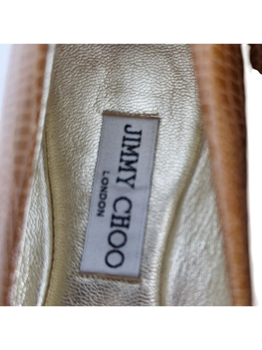 Jimmy Choo Womens US 9 / 39EU Lizard Print Leather Ballet Flats Loafers Shoes - Picture 12 of 12